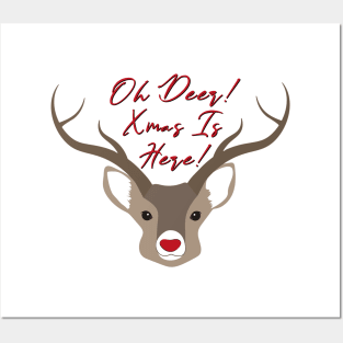 Oh deer, xmas is here! Posters and Art